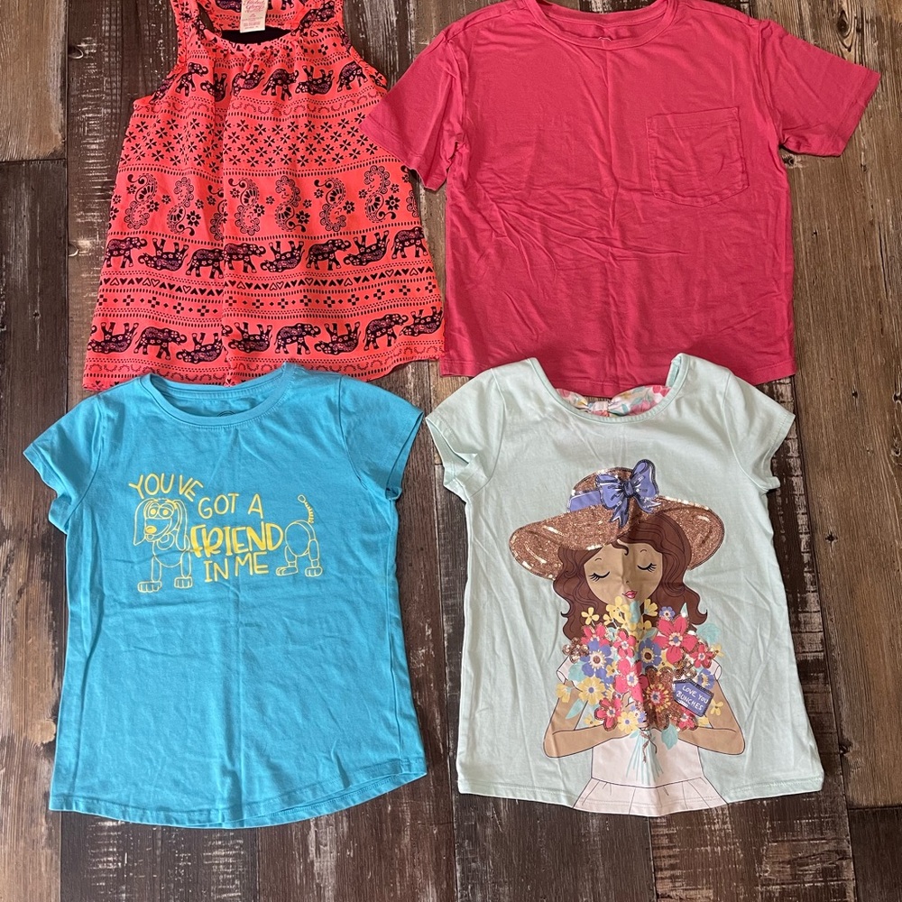 Girls top bundle- Mix of 4 Kids Tops